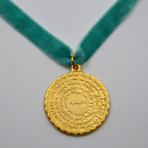 Medalla Ave María escrito