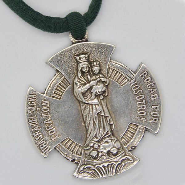 medalla cruz virgen sagrado corazon